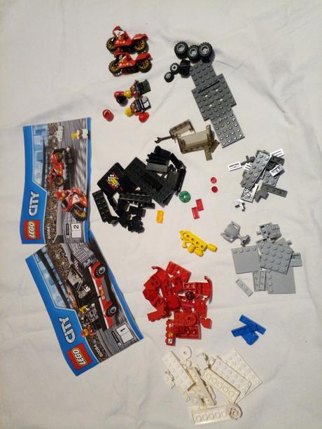 Lego city 60084 prepravný kamión, motorky, 