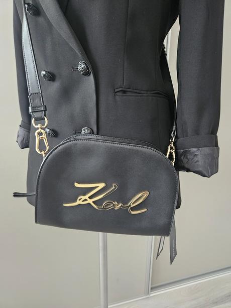 Karl lagerfeld kožená kabelka, karl lagerfeld