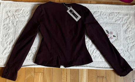 Nové čokoládovo hnedé sako, amisu, s/36, amisu,s