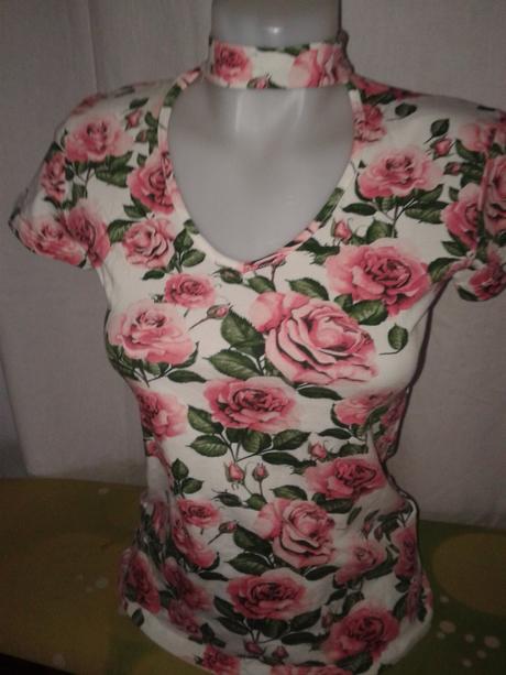 Sexi kvetinkový top amisu 38, amisu,38