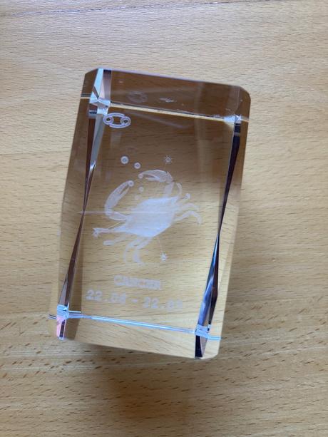 2x tazitko zo skla znamenie rak, 