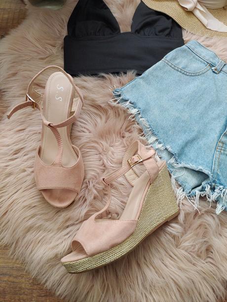 Sandále na plnom opätku, graceland,40