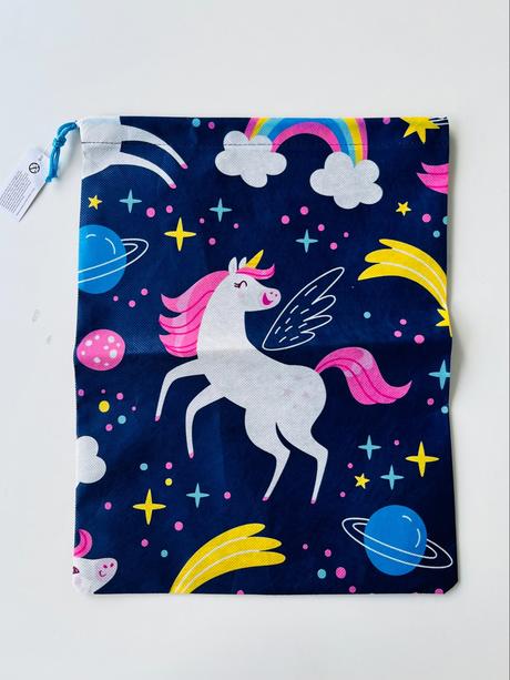 Vrecko na prezúvky / telesnú s jednorožcami, 