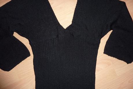 Čierne tuniko-šaty, aj k legínkam, v. s/m, s