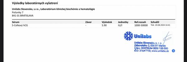Hodnota hCG 5,9: Znamená tehotenstvo alebo nie?