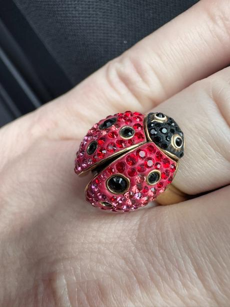 Swarovski - prsteň s lienkou, swarovski