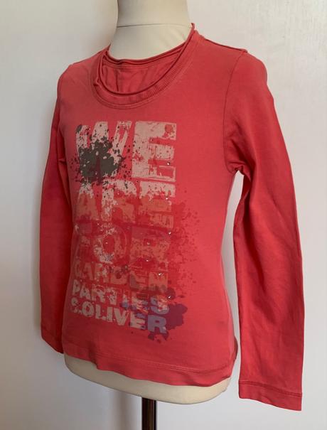 S.oliver ružové tričko s dlhým rukávom, s.oliver,128