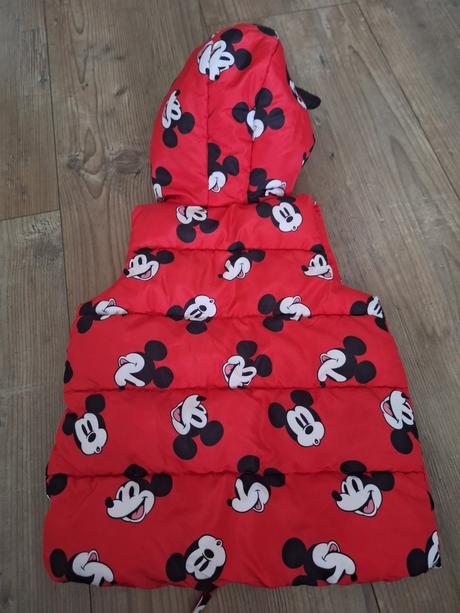 Červená vesta mickey mouse unisex, pepco,80