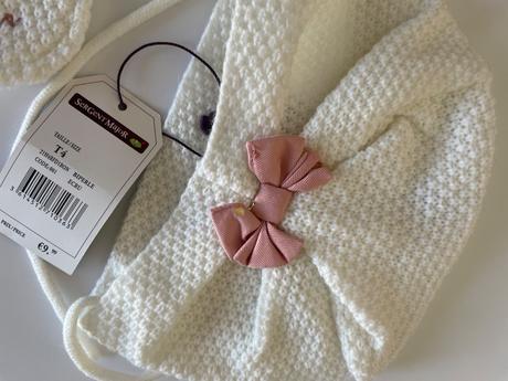 Súpravka elegantnej čiapočky a šálu, sergent major,86 / 92 / 98