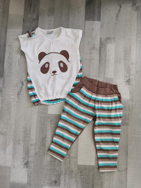 Letná súprava tricko+3/4leginy veľ. 116, 116