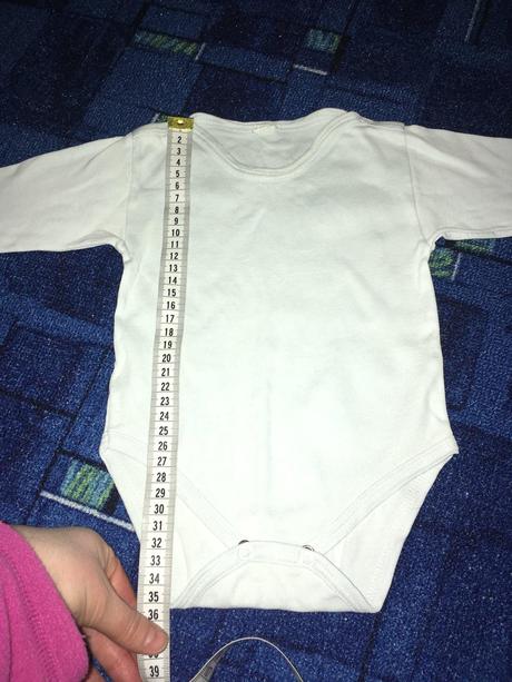 Čisto biele body 62/68 dlhý rukáv, 62