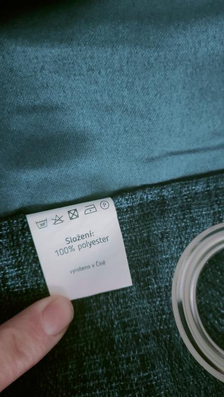 Zatemnovaci zaves petrolejovej farby 2 ks, 