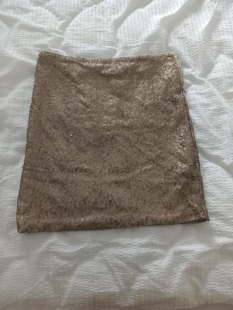 Sukňa zlatá s filtrami, gate,xs