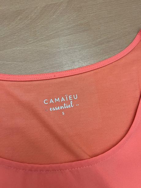 Lososový top, camaieu,s