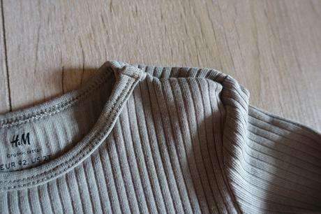 Tičká s dlhým rukávom vrúbkované, h&m,92