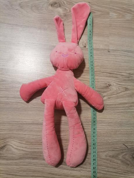 Plyšový ružový zajko mojkáč, 