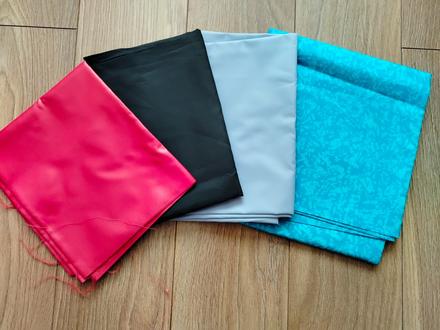 Zbytky látok - šuštakovina (ortalion / plášťovka /, 