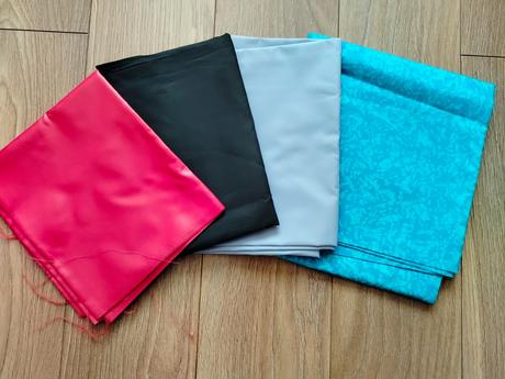 Zbytky látok - šuštakovina (ortalion / plášťovka /, 