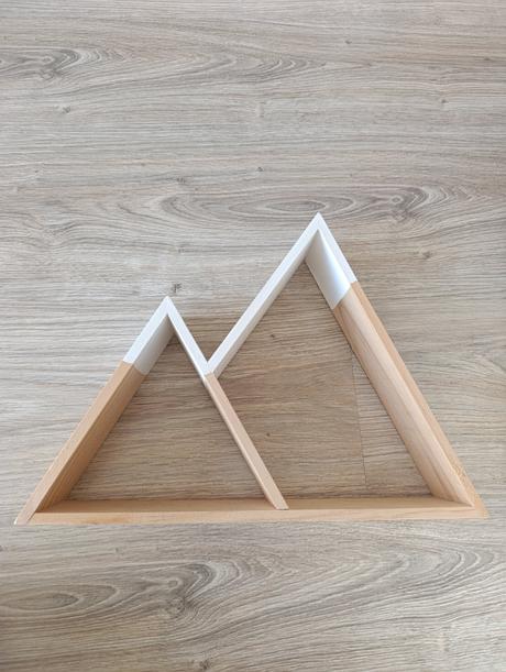 Drevená detská polica hory, 