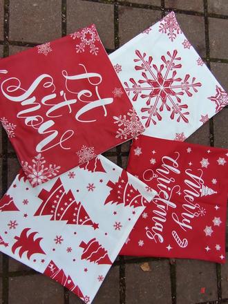 Sada 4ks vianočných obliečok,