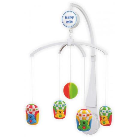 Baby mix kolotoč nad postieľku medvede v balóne,