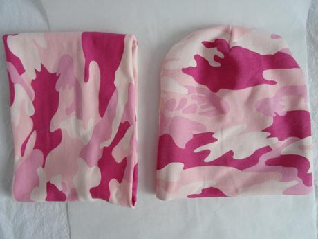 Maskáčová čiapka a šál, 50 - 158