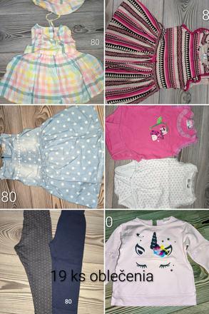 Oblečenie pre dievčatko veľ. 80, 68–80
