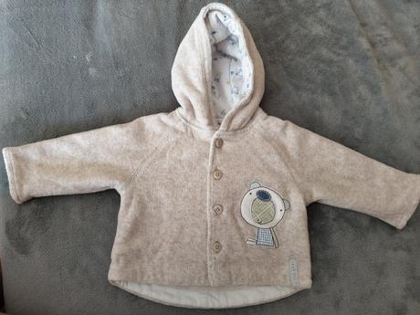 Krémová mikina s mackom, george,62