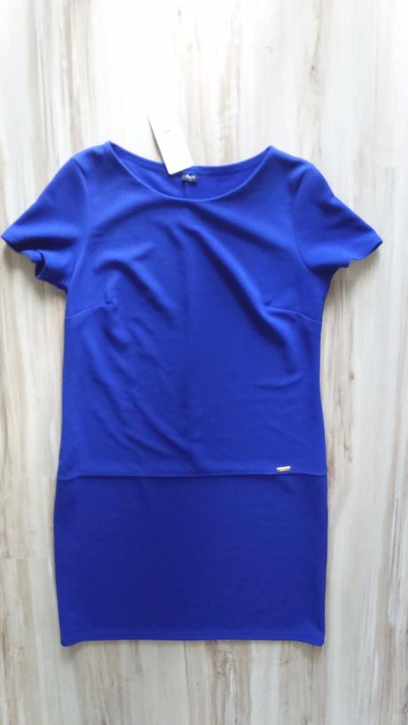 Dámske šaty s kr.rukávom - veľ. 38 ( nenosené ), m