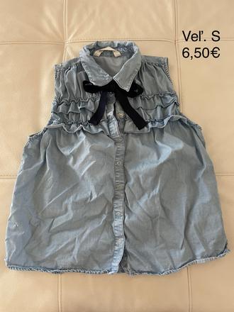 Dámska denimová blúzka, zara,s