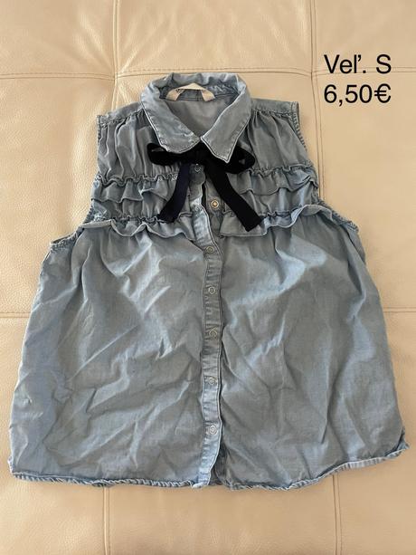 Dámska denimová blúzka, zara,s