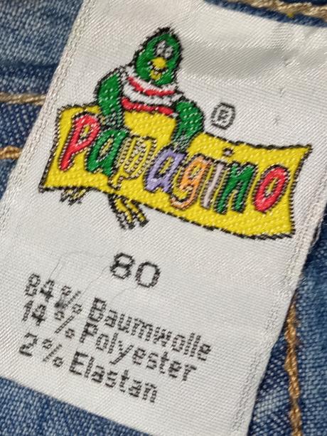 Modré vyšúchané rifle s hviezdičkami (80), 80