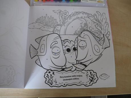 Knižka/maľovánka - maľovanie podľa farieb,