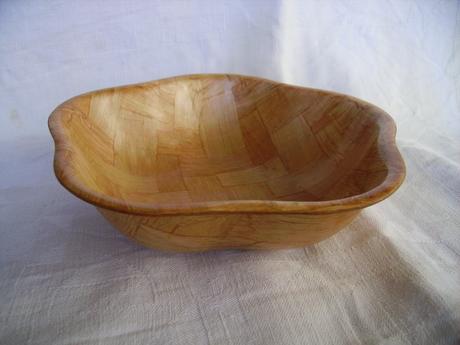 Bambusová miska v tvare kvetu, 