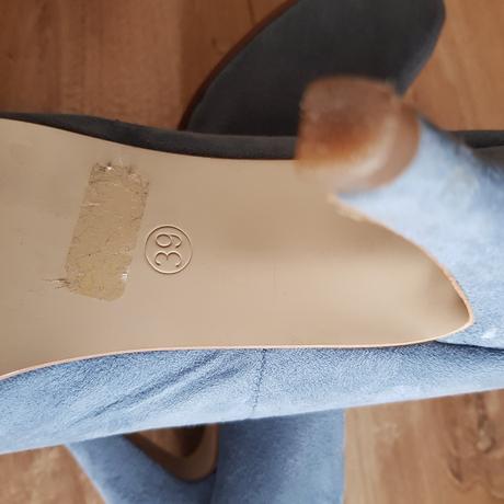 Modré lodičky platforma 39, 39