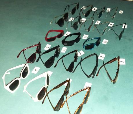 Predám  slnečné okuliare - 21ks, 