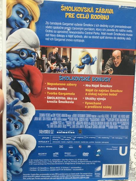 Obľúbený šmolkovia na dvd, 