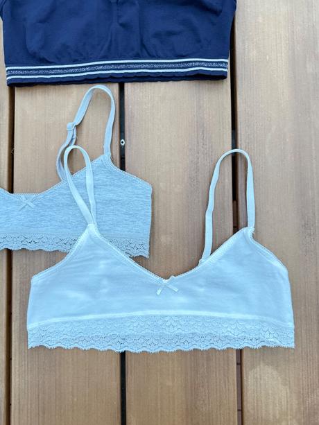 3 podprsenkové topy, h&m,140