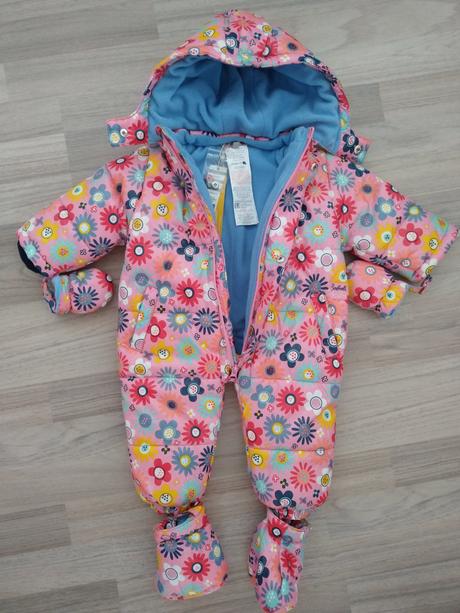 Zimný overal v retro dizajne, 68 / 74 / 80