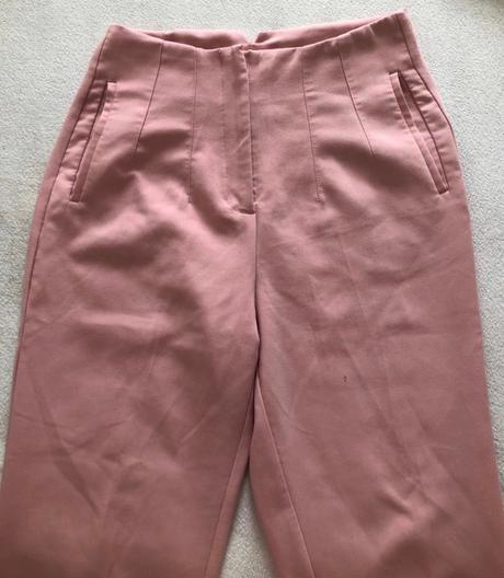 Ružové nohavice s vysokým pásom amisu, l/40, amisu,l