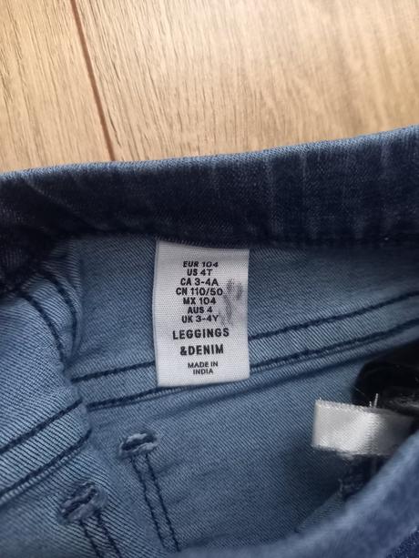 Rifľové legíny, h&m,104