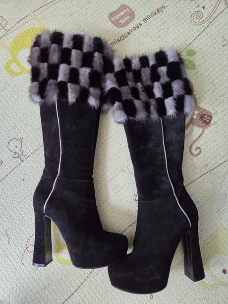 Čižmy kožene značkove, 38