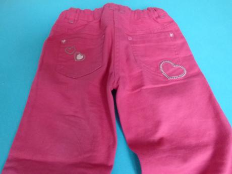 Ružové nohavice, c&a,122