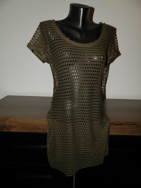 Priehľadný predĺžený zvršok/tunika, 40