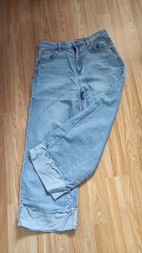 Široké trojštvrťové rifle, xl