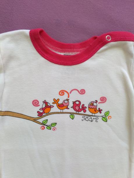 Body scamp s vtáčikmi, scamp,80