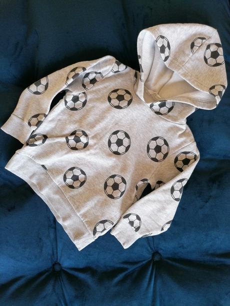 Mikina futbalky, h&m,104