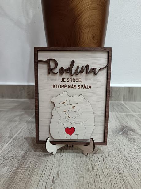 Personalizovaný darček - naša rodina, 