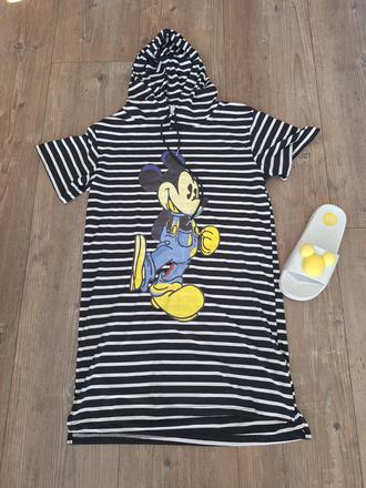 Saty mickey s kapucnou, s