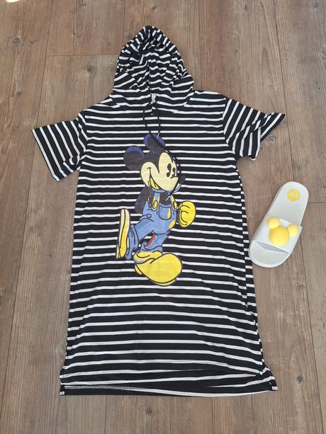 Saty mickey s kapucnou, s
